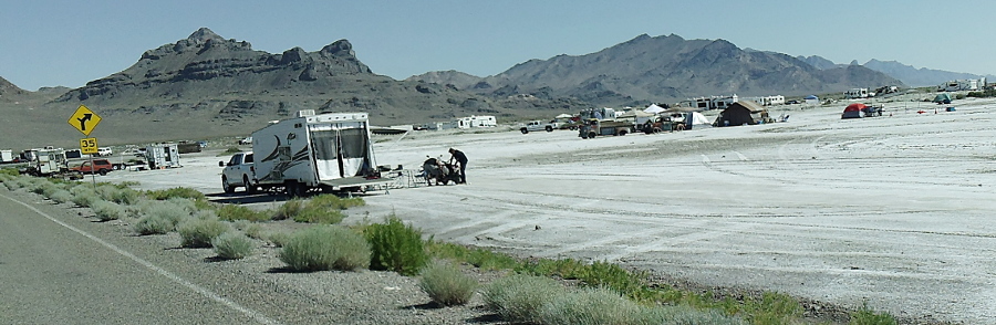 Speed Week Bonneville Salt Flats Camping by Bend In The Road